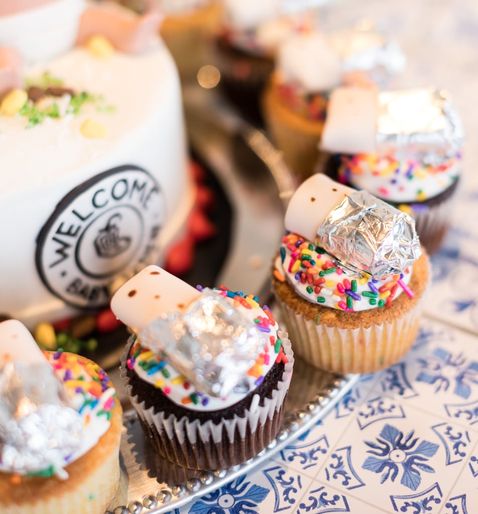 The burrito details on the cupcakes look too good to eat . . . almost.
