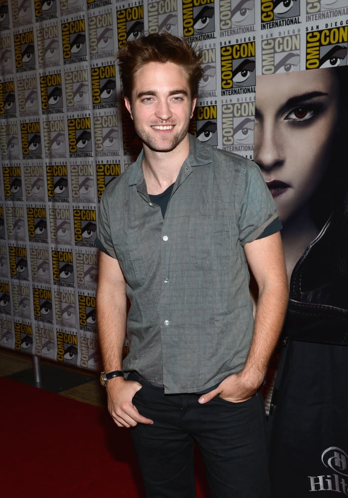 Robert Pattinson talked about Breaking Dawn Part 2 at Comic-Con.
Robert Pattinson talked about Breaking Dawn Part 2 at Comic-Con.