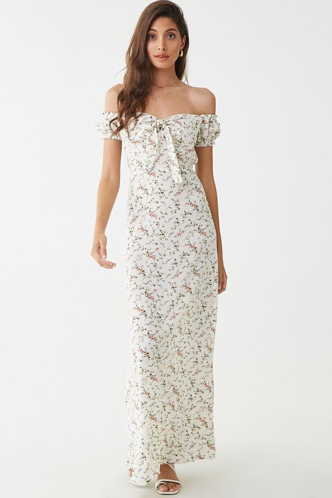 Floral Off-the-Shoulder Dress