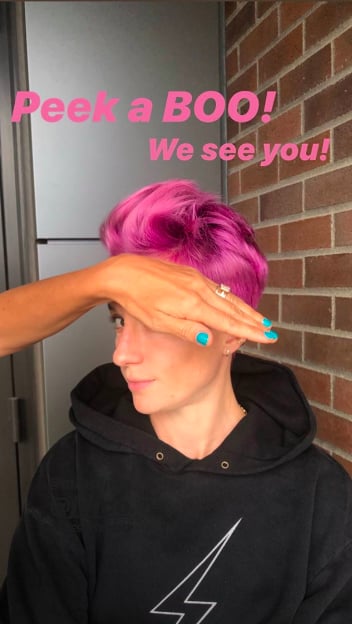 Megan Rapinoe's Magenta Hair Colour