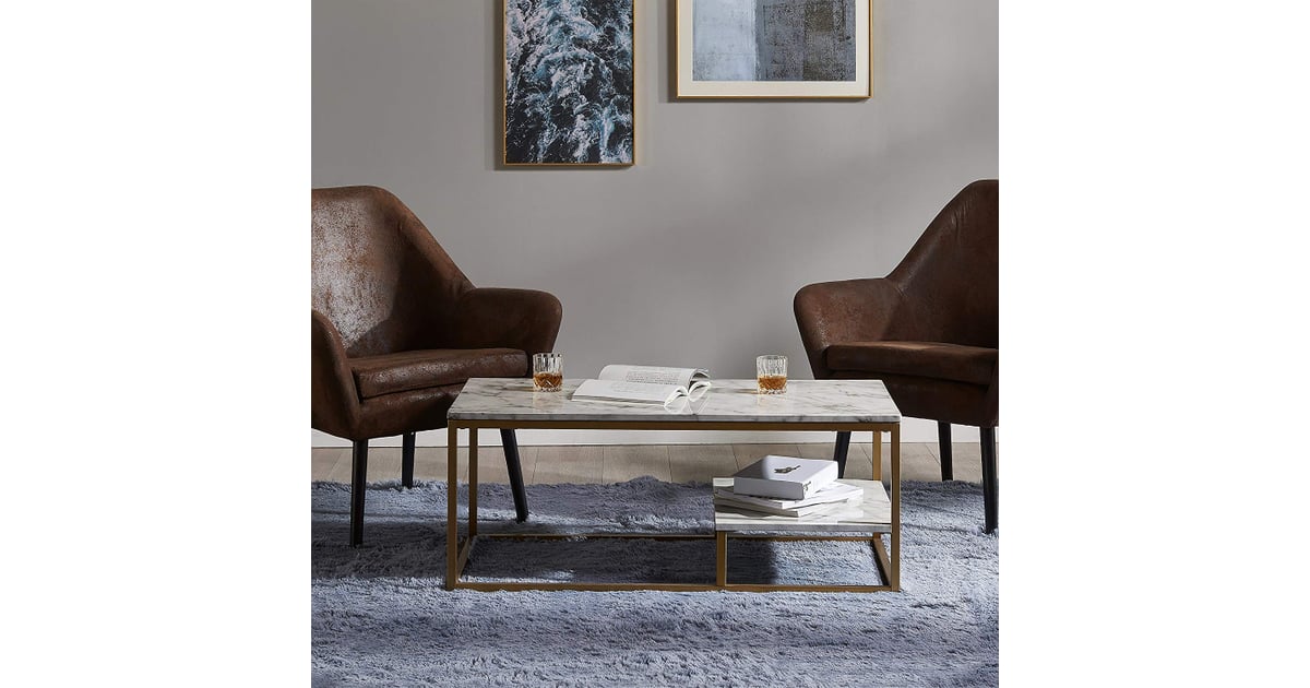 A Table With Gold Versanora Marmo Coffee Table These 13 Stylish