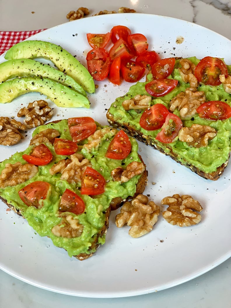 Walnut Tomato Avocado Toast