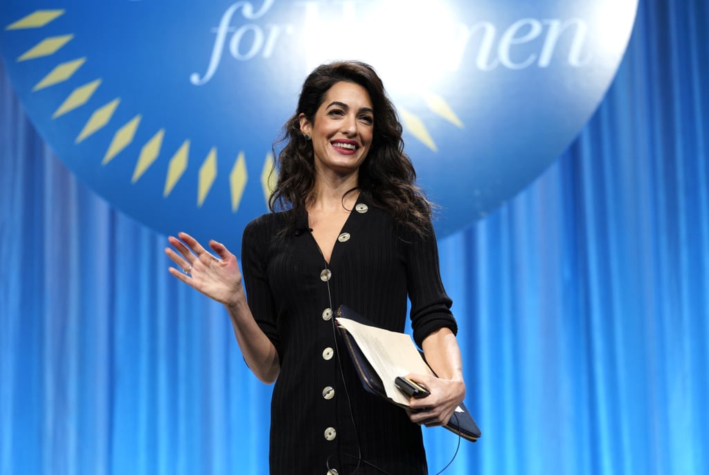 Amal Clooney Paule Ka Black Sweater Dress
