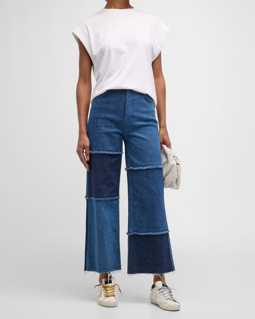 Rails Getty Paneled Wide-Leg Crop Jeans