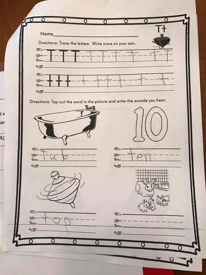 confusing kindergarten homework worksheet popsugar family