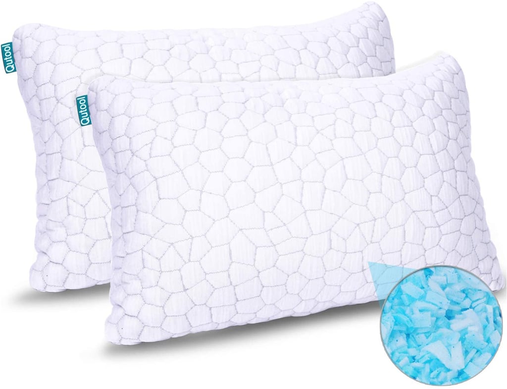 2Pack Hypoallergenic Gel Shredded Memory Foam Cooling Bed Pillows