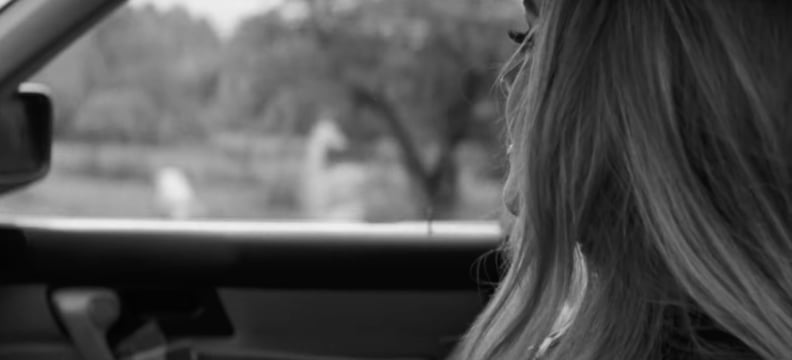 Adele Looking Away in the Car in "Easy on Me" References "Chasing Pavements"