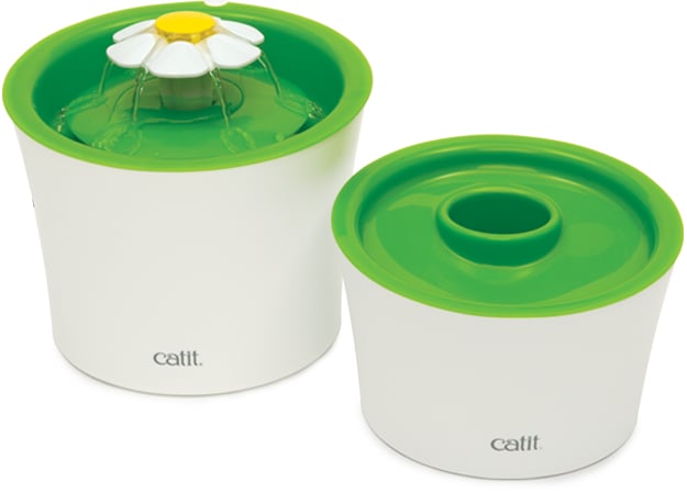 Not only is this cat water fountain ($30) totally adorable, but it also totally promotes drinking more water, which is a common problem for cats. The fountain (pictured here with the matching feeder) runs the water through a filter and features three different water flow settings. If you've ever had problems getting your kitty to drink enough water, this fountain will surely help.