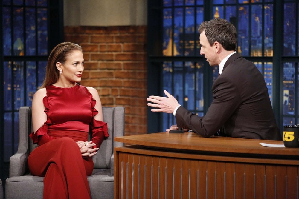 Jennifer Lopez in Cushnie et Ochs Red Outfit March 2016