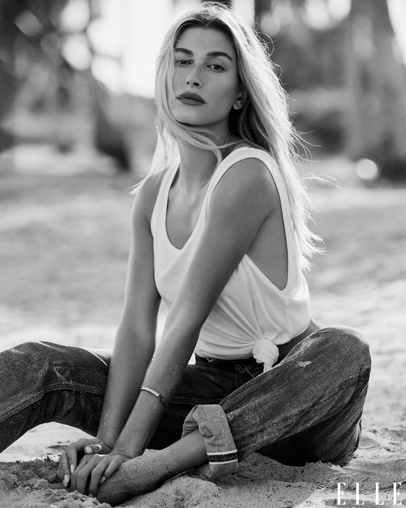 Hailey Bieber in Elle's March 2020 Issue