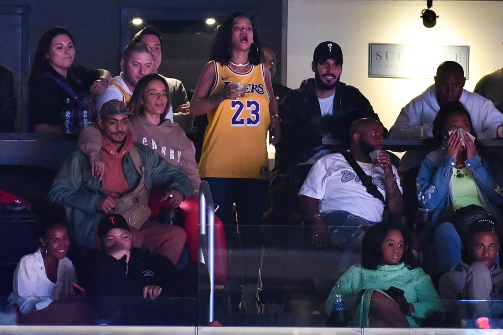 Rihanna and Hassan Jameel at Lakers Game February 2019