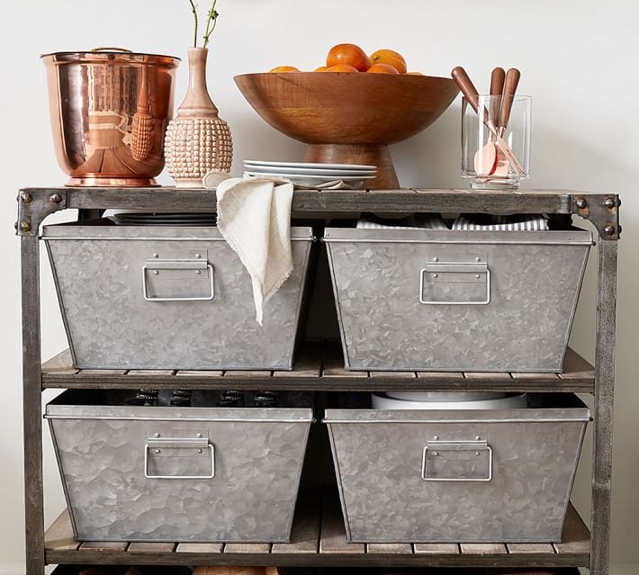 Galvanized Nesting Bin ($40, originally $50)