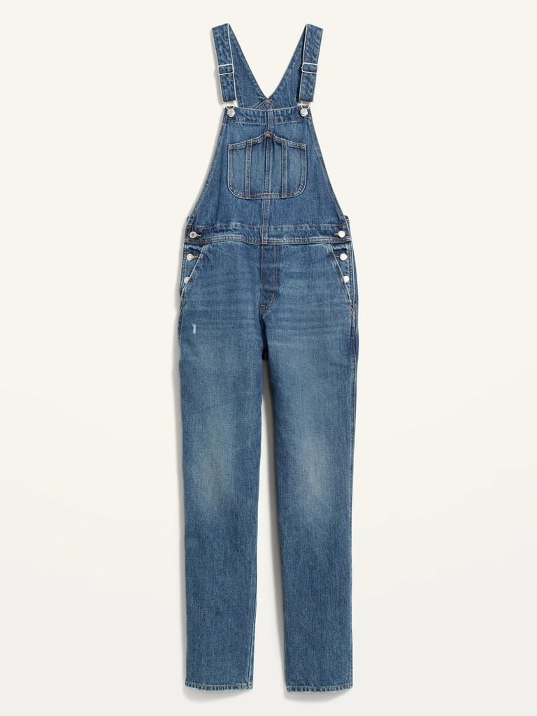 Old Navy O.G. Straight Medium-Wash Jean Overalls