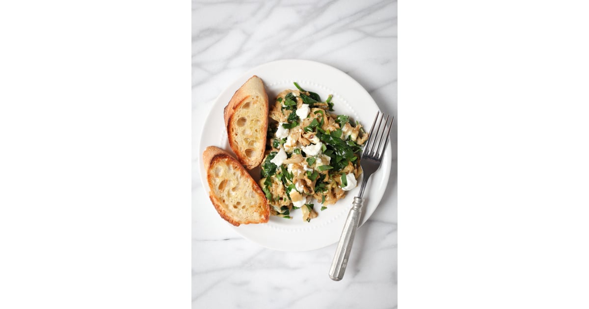 Spinach and Artichoke Scrambled Eggs Weekend Breakfast Recipes