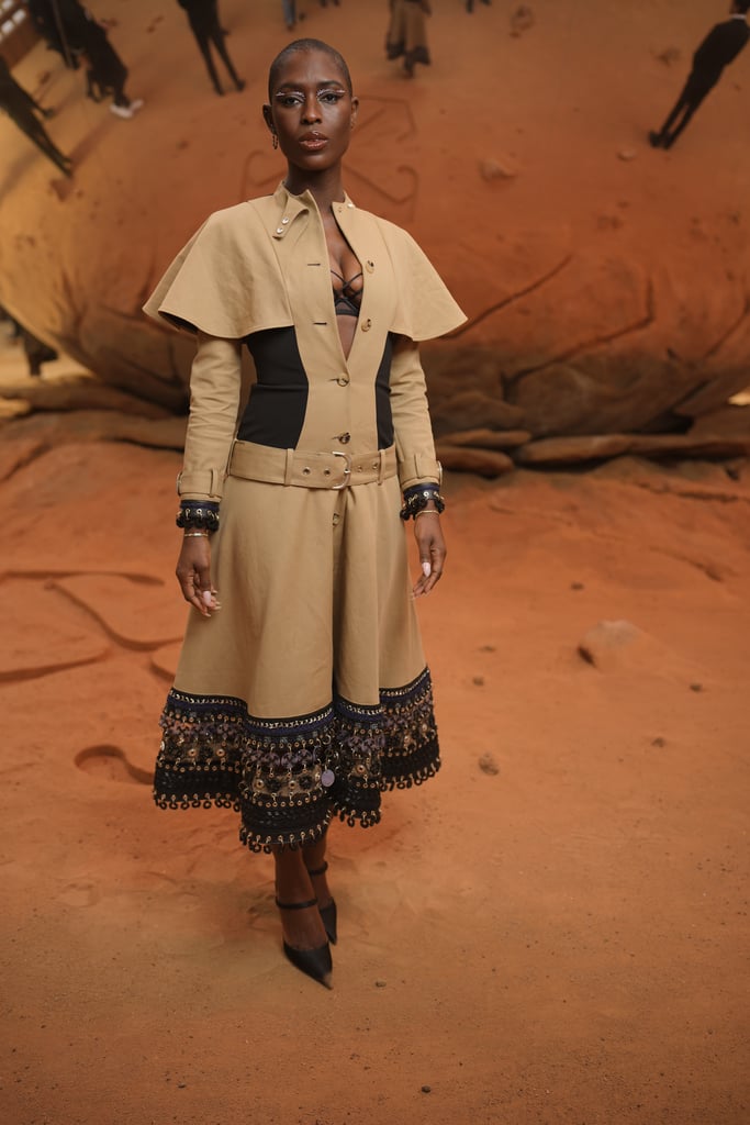Jodie Turner-Smith at the Off-White Show at Paris Fashion Week