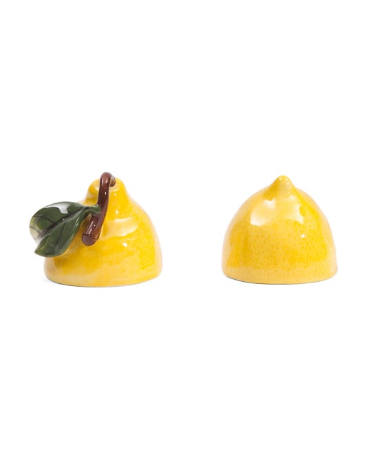 Blue Sky Clayworks Lemon Salt and Pepper Set