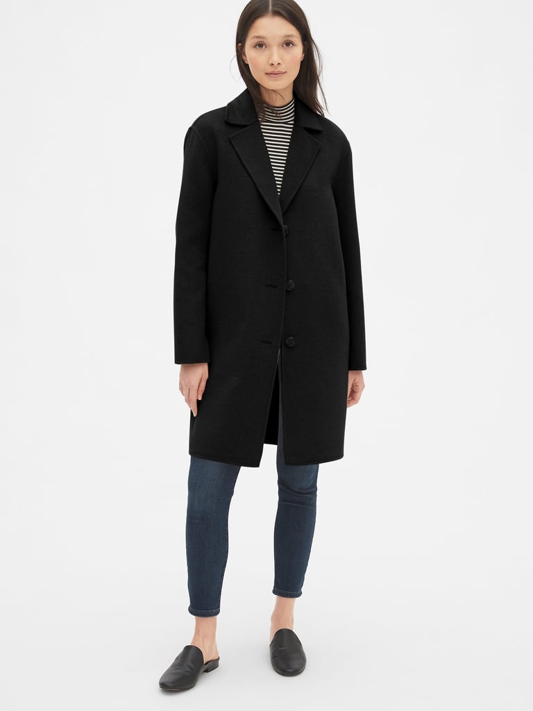 Gap Double-Face Wool-Blend Coat | Most Flattering Clothes From Gap 2019 ...
