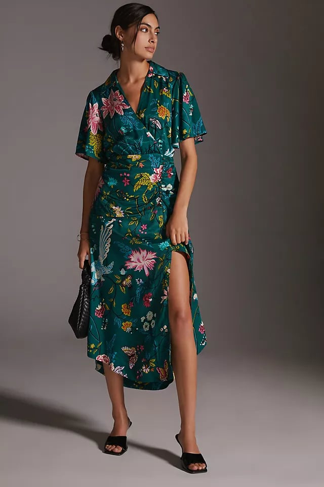 A Floral Dress: Maeve Buttonfront Shirt Dress
