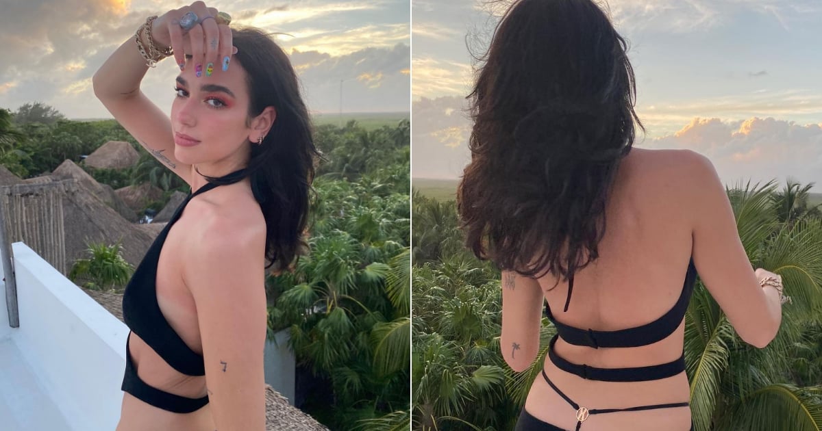 Dua Lipa Gives the Exposed Thong Dress a Try With Savage x Fenty Lingerie