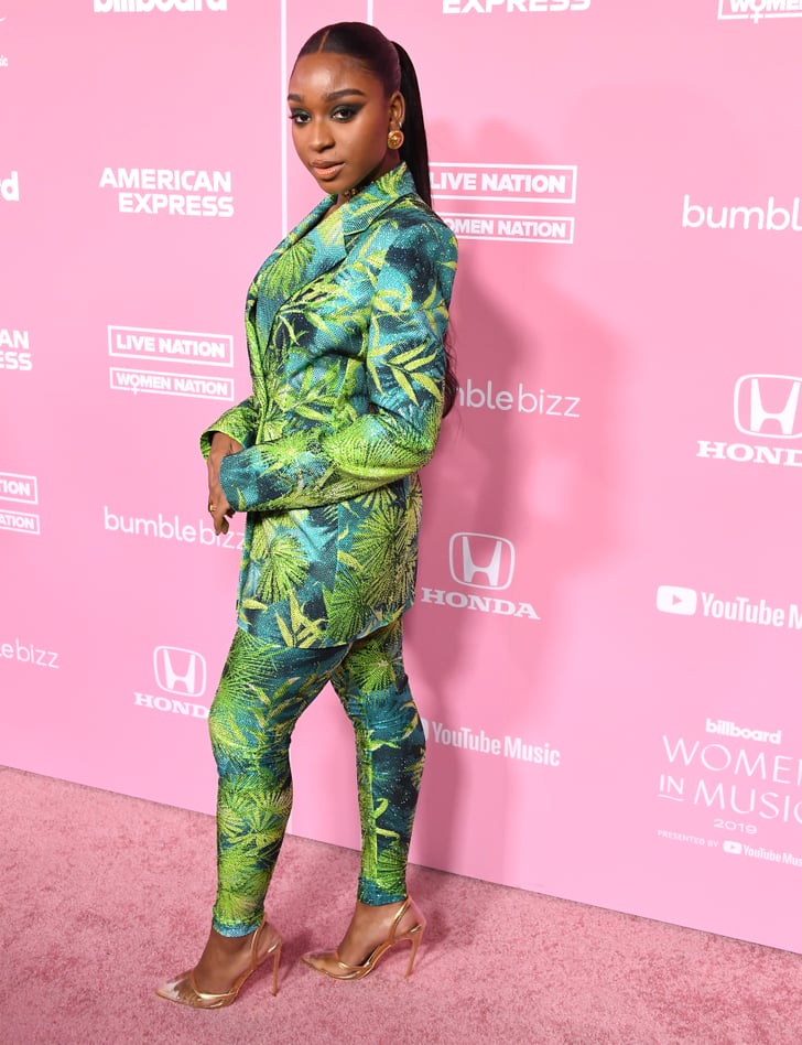 Normani's Versace Suit at the Billboard Women in Music Event | POPSUGAR
