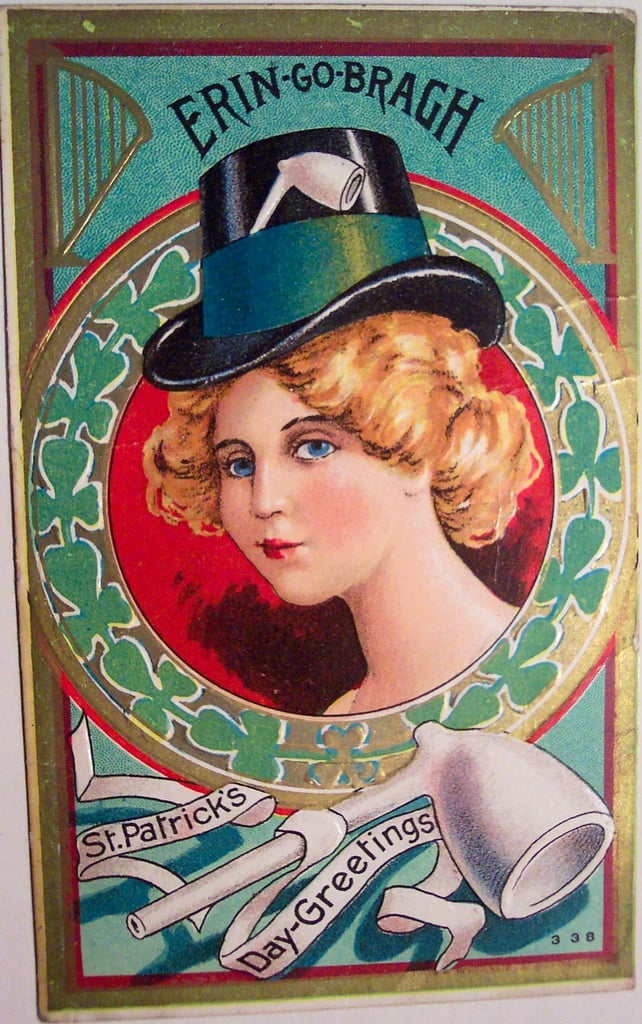 This is a very pretty vintage St. Patty's Day card
