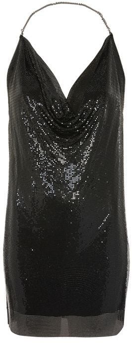 Topshop Chainmail Halter Neck Bodycon Dress