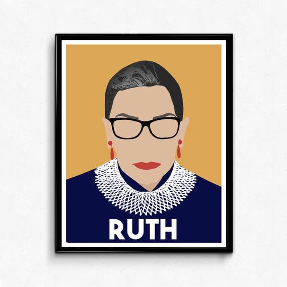 Ruth Bader Ginsburg Feminist Poster