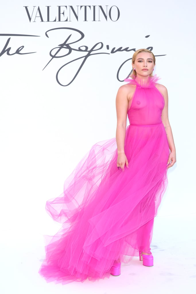 Florence Pugh at the Valentino 2022 Haute Couture Show