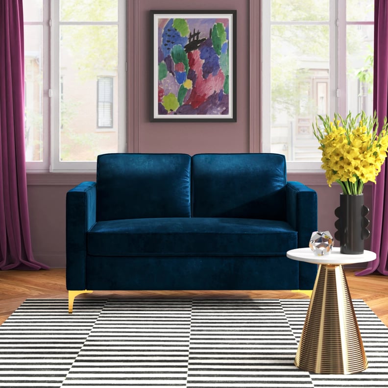 For Velvet-Lovers: Adalynn Velvet Square Arm Loveseat