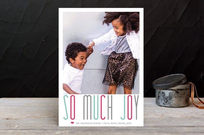 A Whole Lot of Joy Holiday Photo Cards