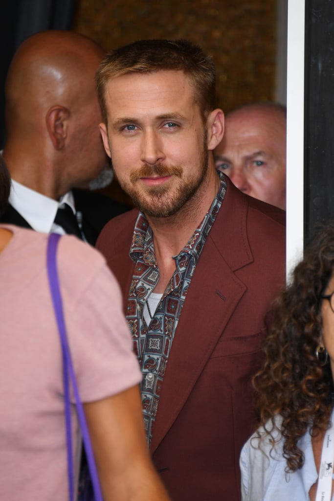 Ryan Gosling Promoting First Man Pictures