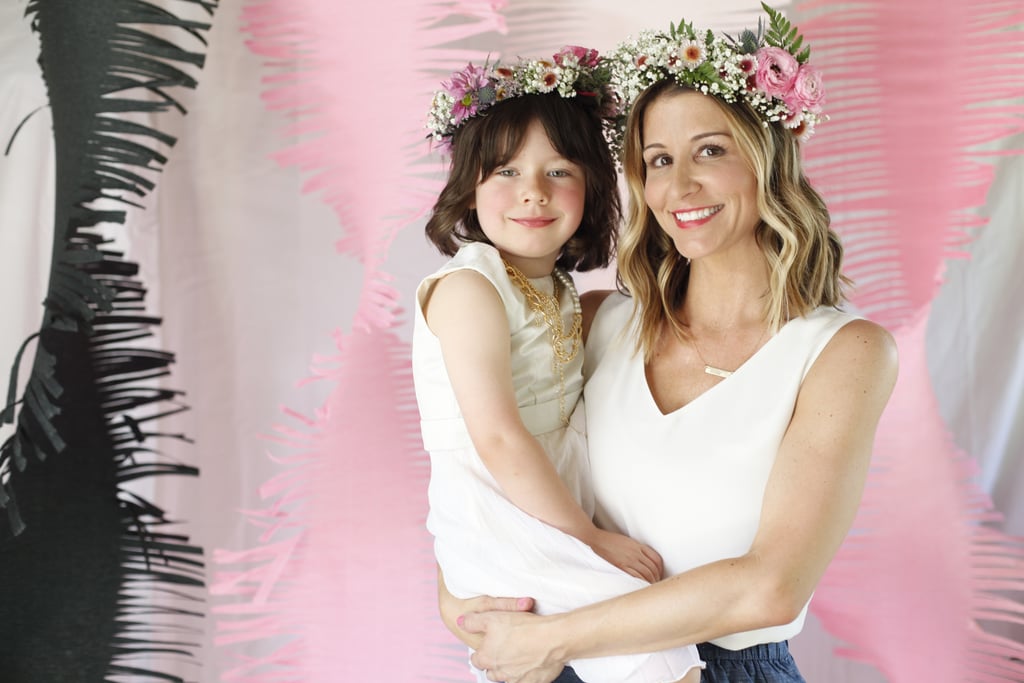 Photographer: Troy Harvey // Desserts and "Naked" Cake: Jenny Keller of Jenny's Cookies // Fresh Floral Crowns and Framed "No. 5" Flowers: The Crown Collective // Necklace Table: Charm It! // Simone's White Dress: Bel Bambini // Favors: Bears For Humanity stuffed bears and Ella and Mila nail polish