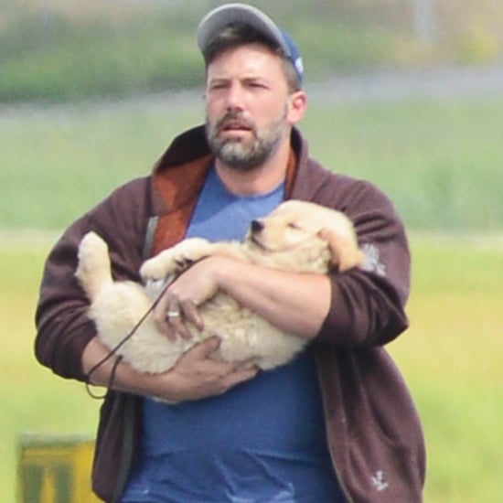Ben Affleck Holding Puppy in Atlanta | Photos