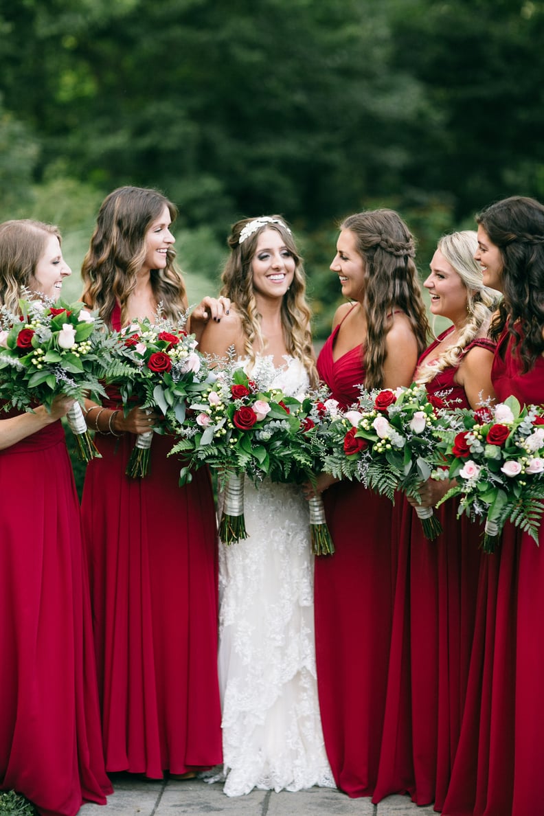 Gryffindor-Inspired Bridesmaid Dresses