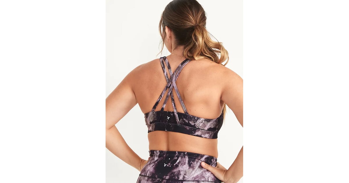 Old Navy Medium Support PowerPress Strappy Sports Bra, Old Navy Is Having  a Huge Sale on Winter Favourites — and Our Picks Start at $3!