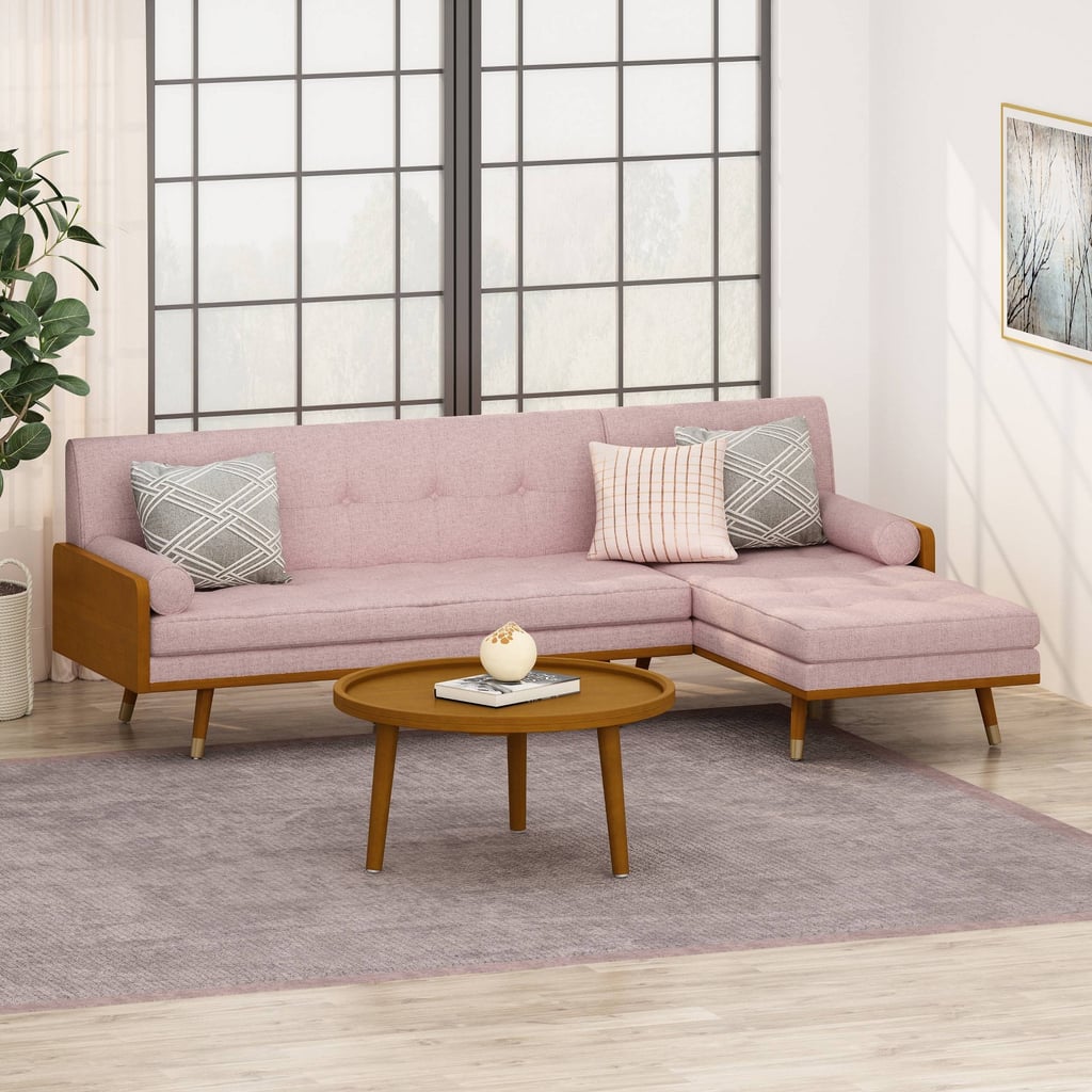 A Pink Couch: Christopher Knight Home Fluhr Mid Century Modern Chaise Sectional