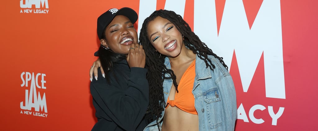 Chloe Bailey's Orange Crop-Top Outfit at Space Jam Party