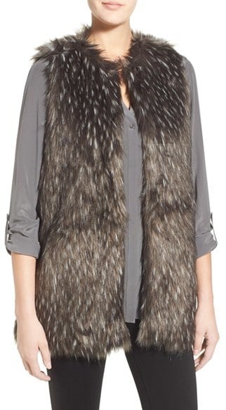 Trouvé Long Faux Fur Vest ($98)