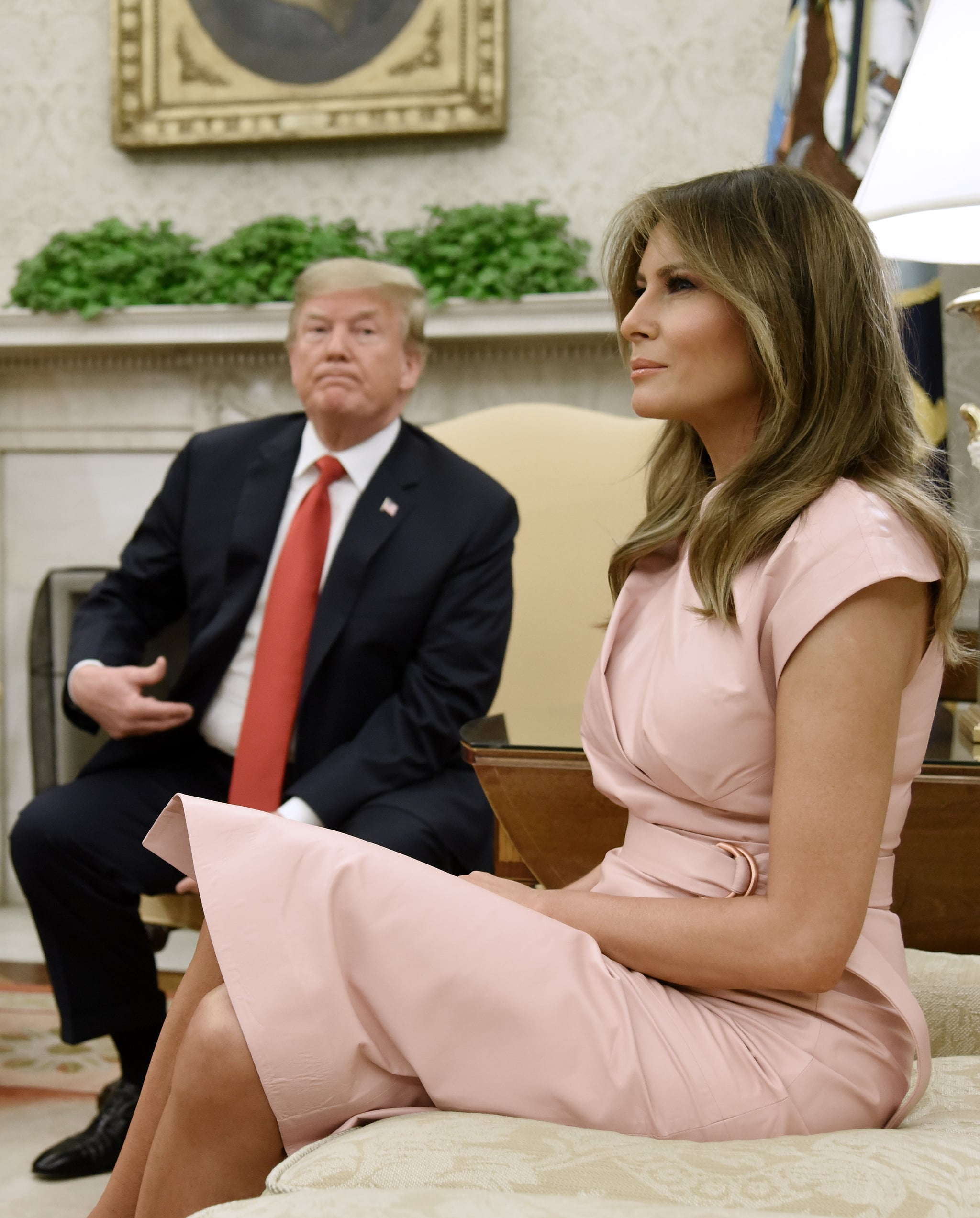 Melania outlet pink dress