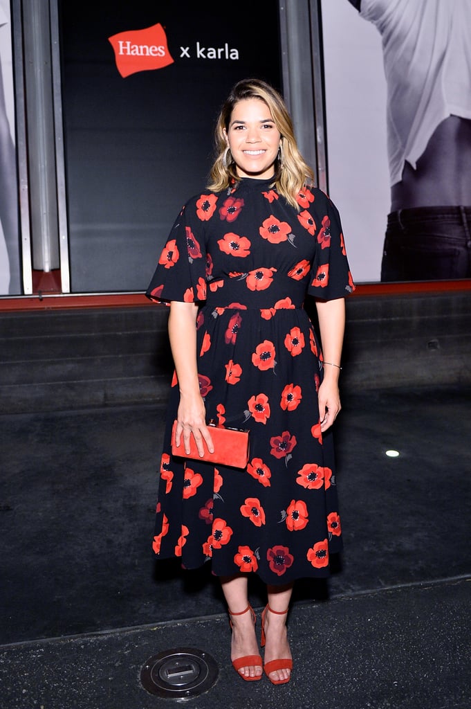 America Ferrera rocked a feminine floral Kate Spade dress for an event in 2017.
