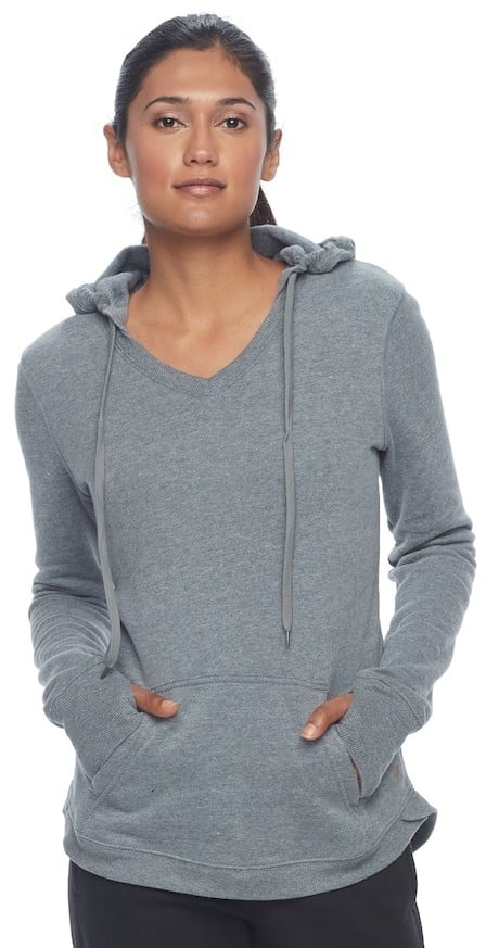 Tek Gear Petite Fleece-Lined V-Neck 