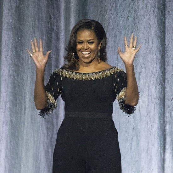 Michelle Obama Beaded Stella McCartney Jumpsuit on Book Tour