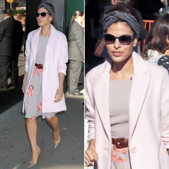 Eva Mendes Wearing Her Designs In Nyc Popsugar Fashion