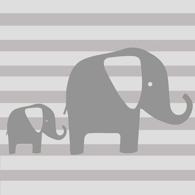 Glenna Jean Elephant Wall Decal in Gray