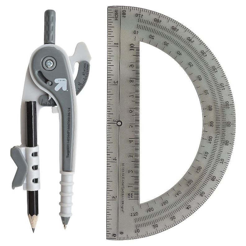 Compass & Protector: Up & Up Compass and Protractor Set