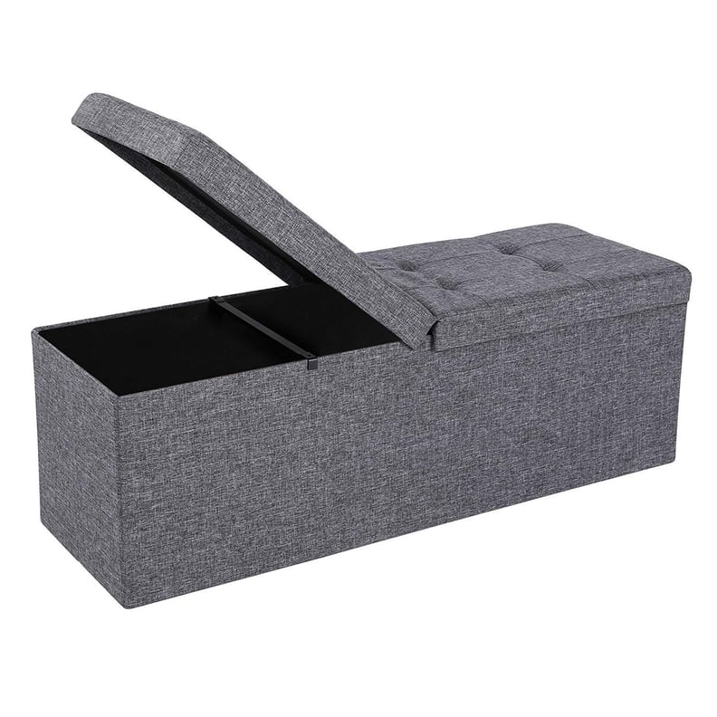 Fabric Ottoman Bench With Lift Top