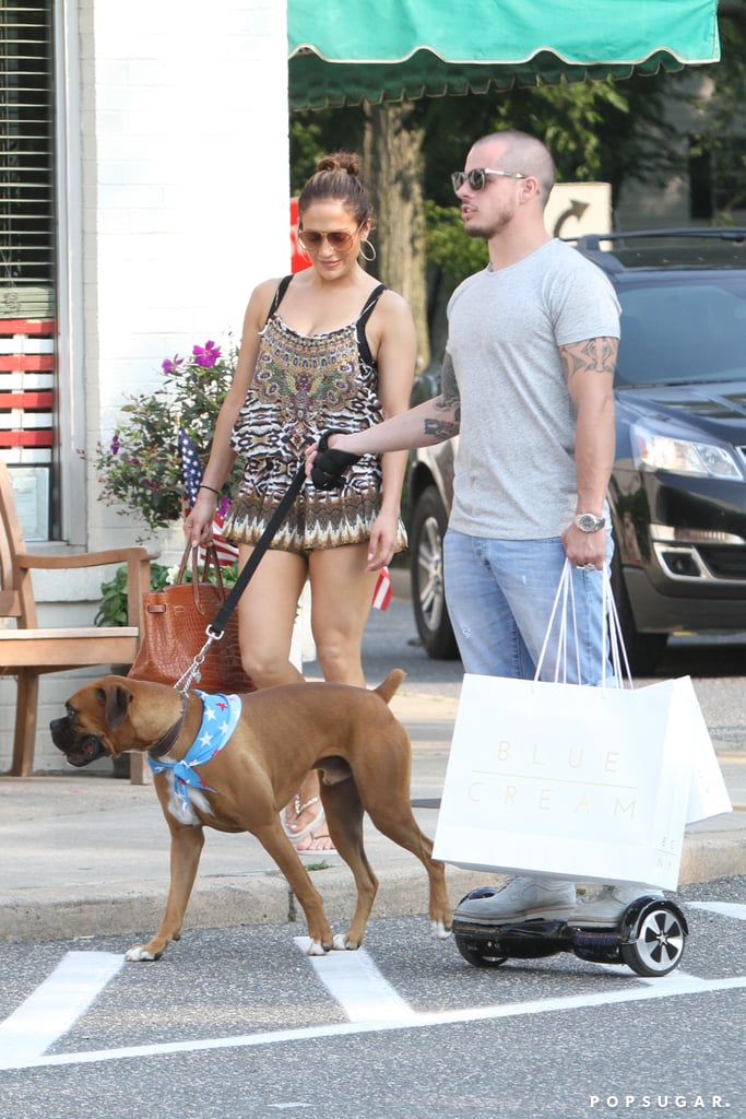 Jennifer Lopez and Casper Smart in the Hamptons