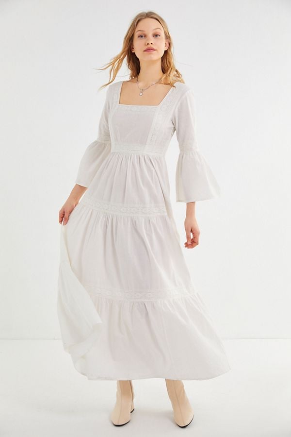 Laura Ashley UO Exclusive Bella Lace Trim Maxi Dress