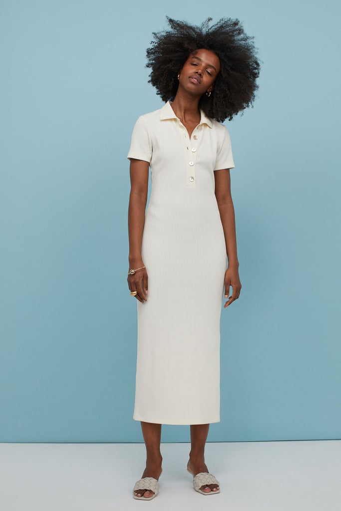 For Comfortable Style: H&M Collared Ribbed Dress