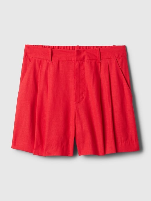 Gap 365 High Rise Linen-Blend Shorts